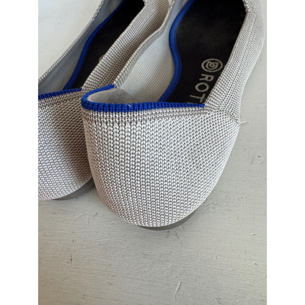 Rothy's The Point Flats in light gray - Picture 7 of 11